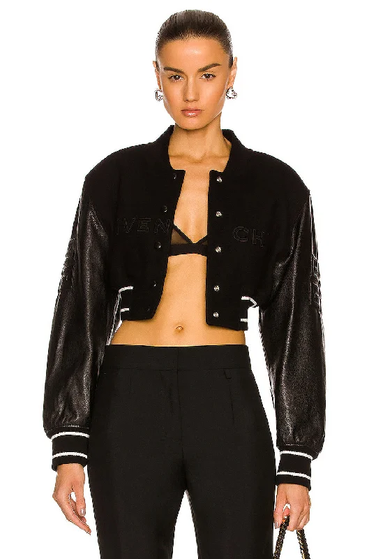 Cropped Varsity Jacket