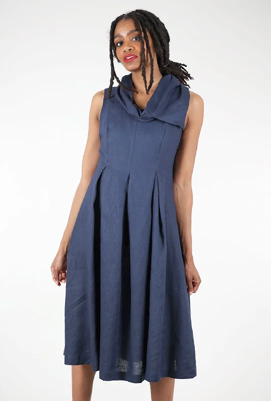 Asami Dress, Navy