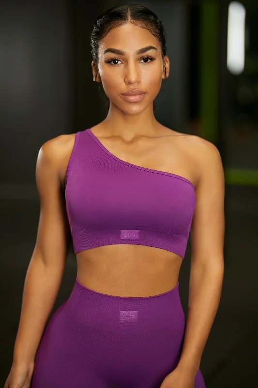 Empowered - Crop Top in Dark Purple