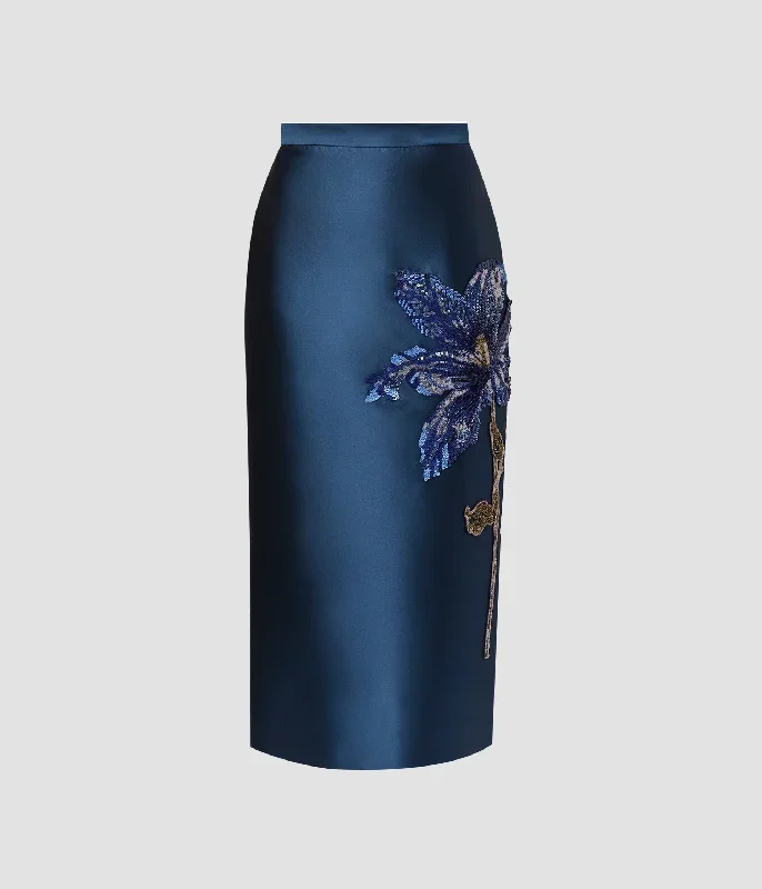 Midi Length Pencil Skirt