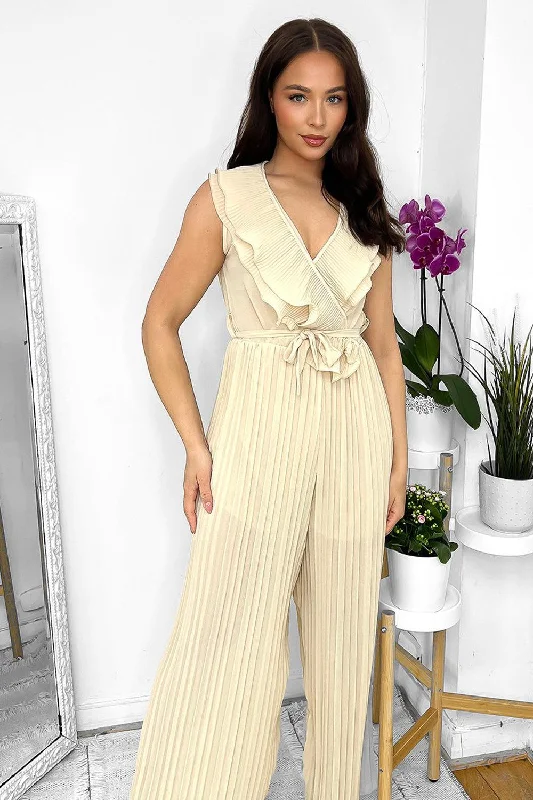 frilled-front-sleeveless-chiffon-jumpsuit