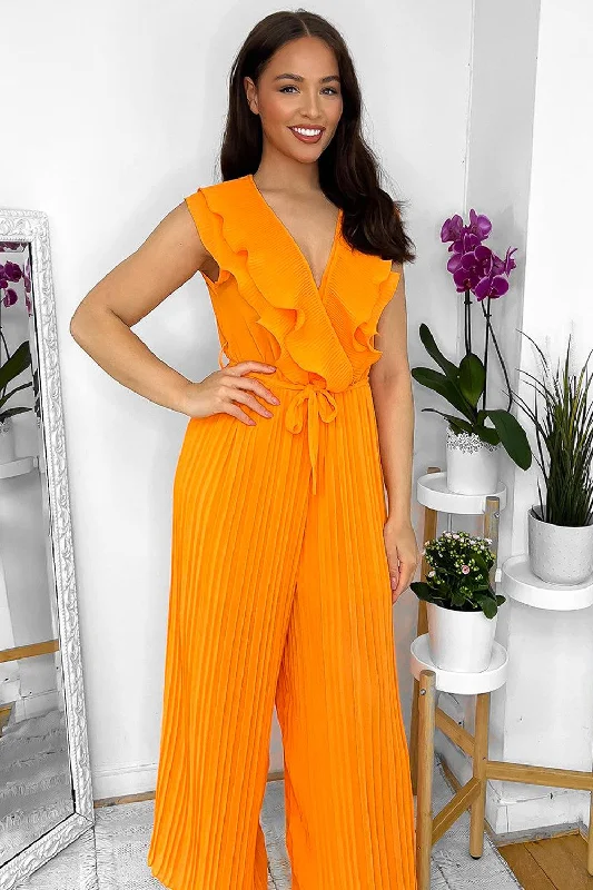 frilled-front-sleeveless-chiffon-jumpsuit