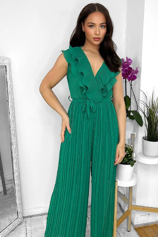 frilled-front-sleeveless-chiffon-jumpsuit