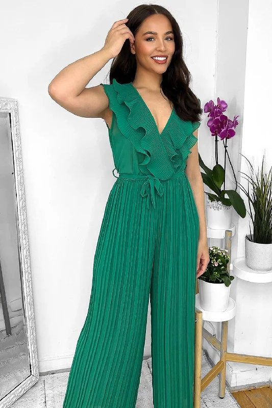 frilled-front-sleeveless-chiffon-jumpsuit