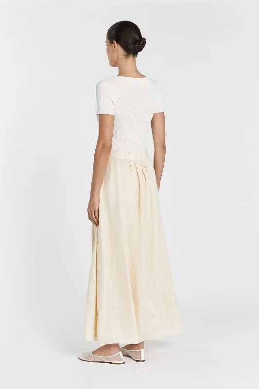 gemima-lemon-linen-midi-skirt