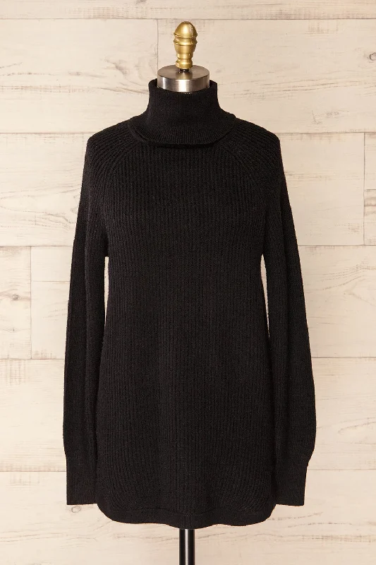 Granby Black | Knit Turtleneck Sweater