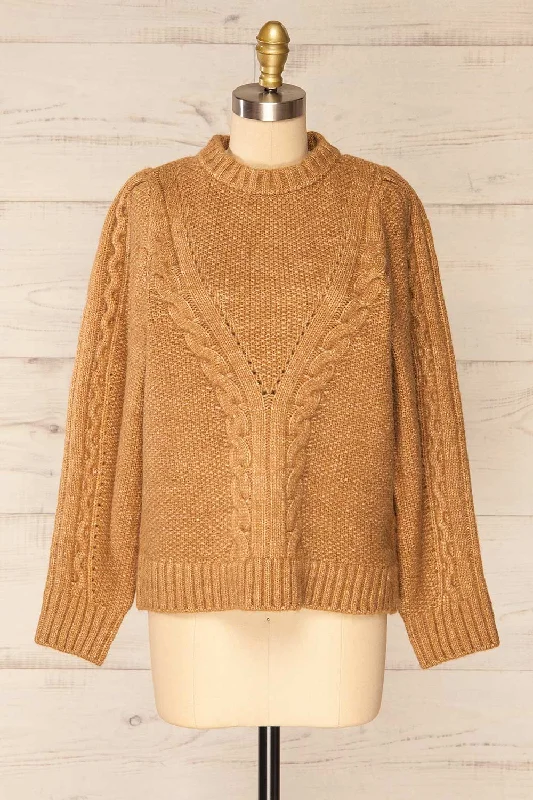 Granollers Caramel | Cable Knit Sweater