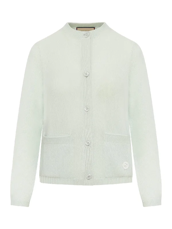 FINE CASHMERE CARDIGAN WITH INTERLOCKING G