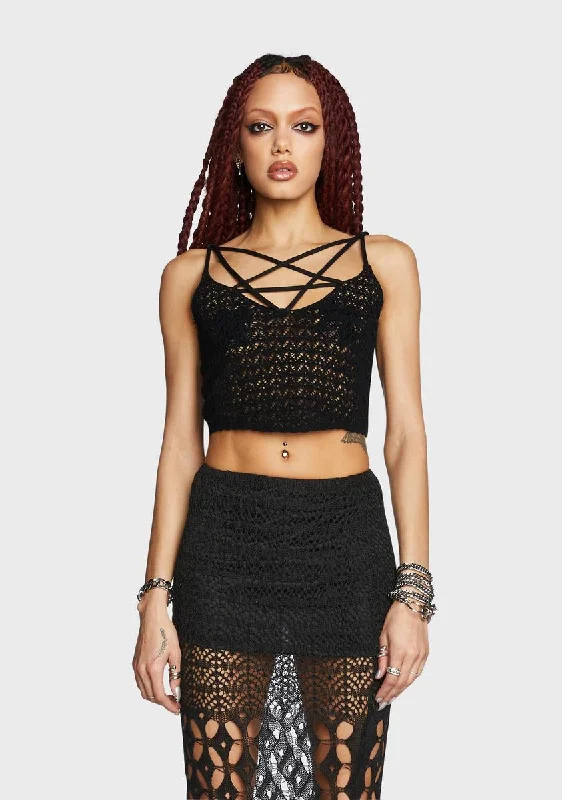 Hope For The Worst Crochet Tank