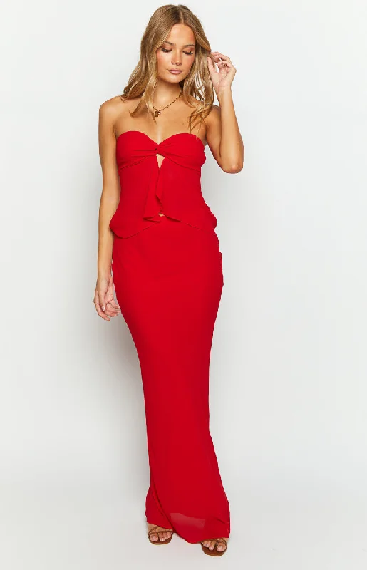 jacqulin-red-strapless-top