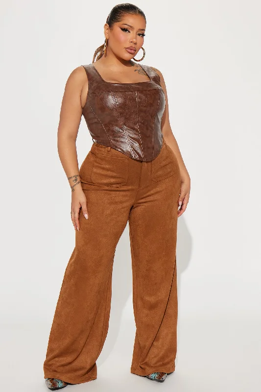 kianna-washed-faux-leather-corset-top-brown