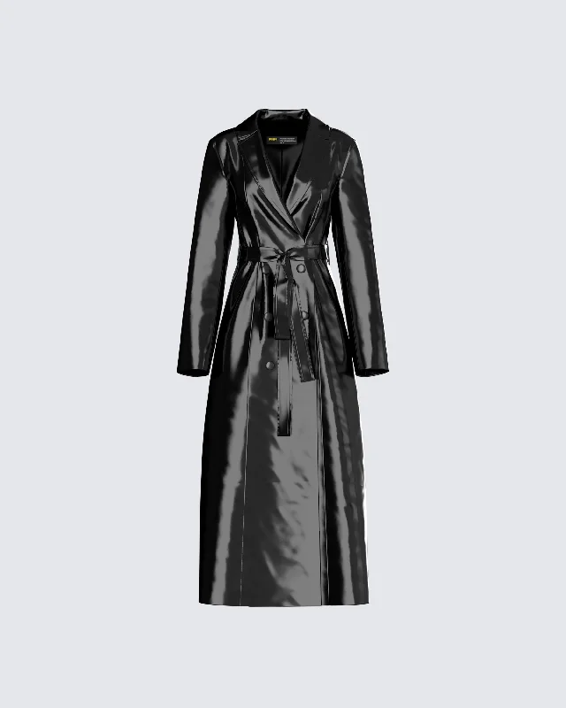 Knox Vegan Leather Coat