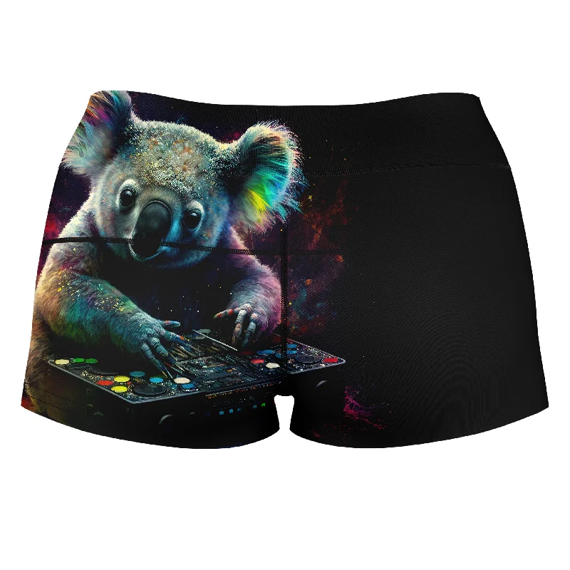 koala-remix-high-waisted-womens-shorts