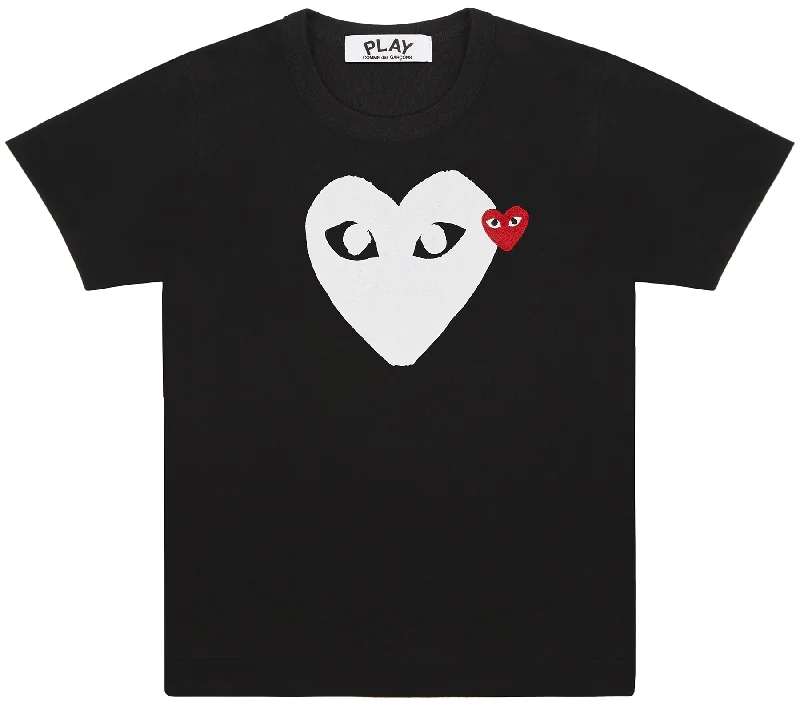 Laminated White Heart Tee Women