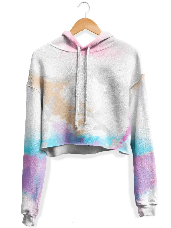 Life Tones Fleece Crop Hoodie