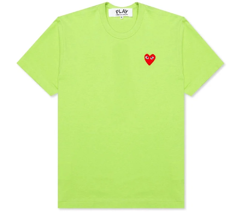 Light Green Tee With Red Emblem Women