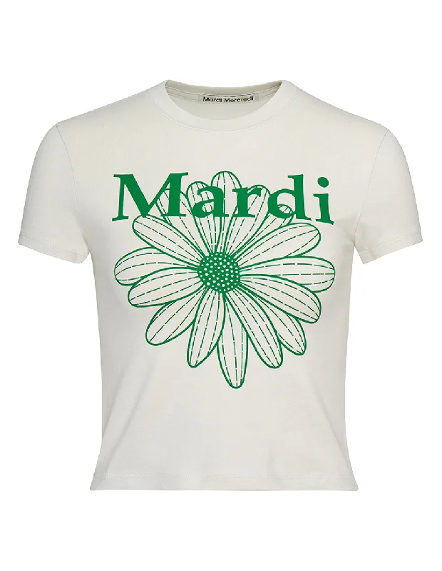 Cropped T Shirt Flower Mardi