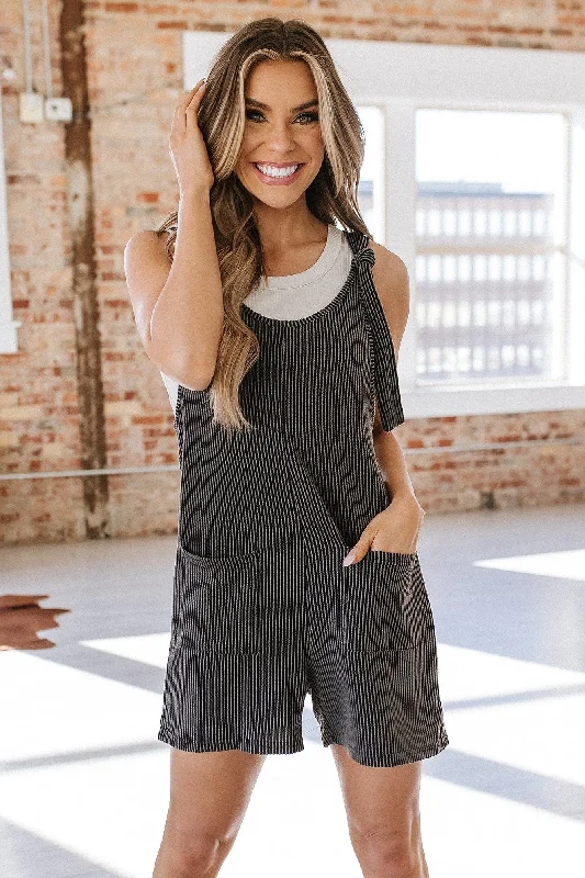 Matty Ribbed Pocket Romper | S-XL