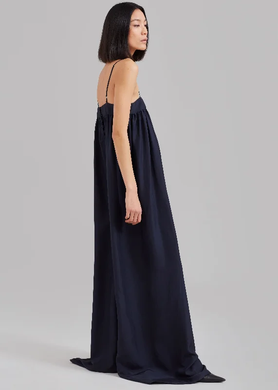 maude-gathered-silk-jumpsuit-navy