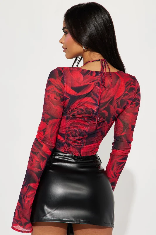 miranda-mesh-floral-corset-top-red-combo