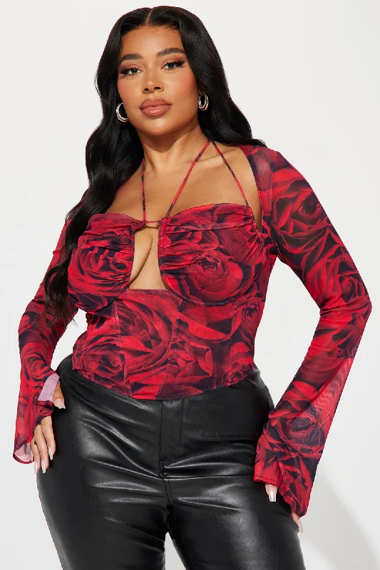 miranda-mesh-floral-corset-top-red-combo