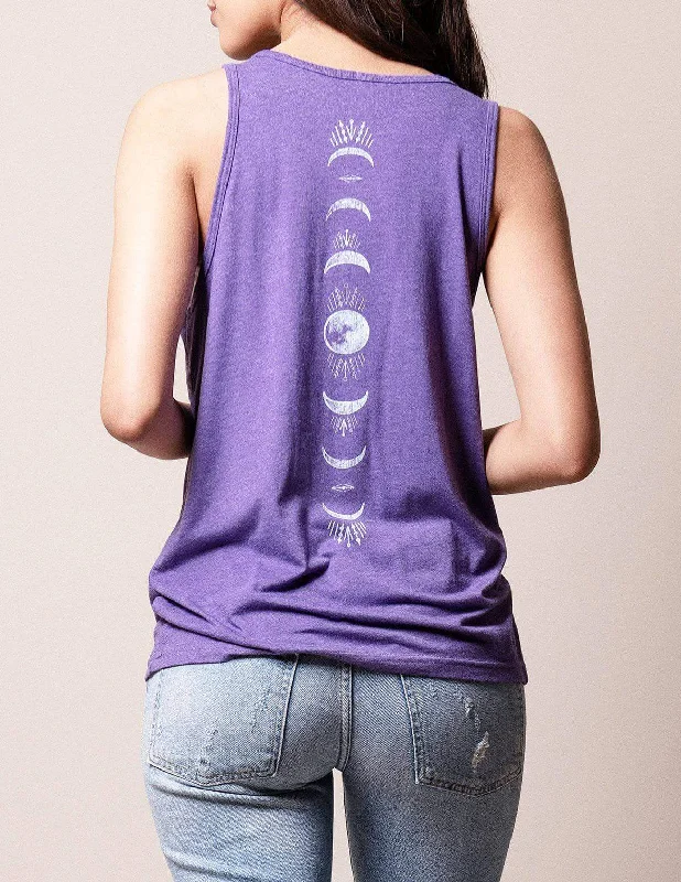 Moon Phase Unisex Tri-Blend Tank