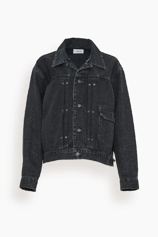 New Classic Jean Jacket in Black Selvedge