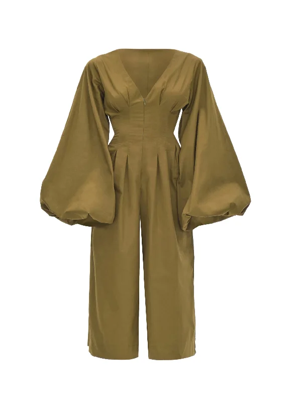 NIA CULOTTE OLIVE JUMPSUIT