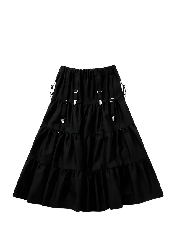 Wool Gabardine Skirt