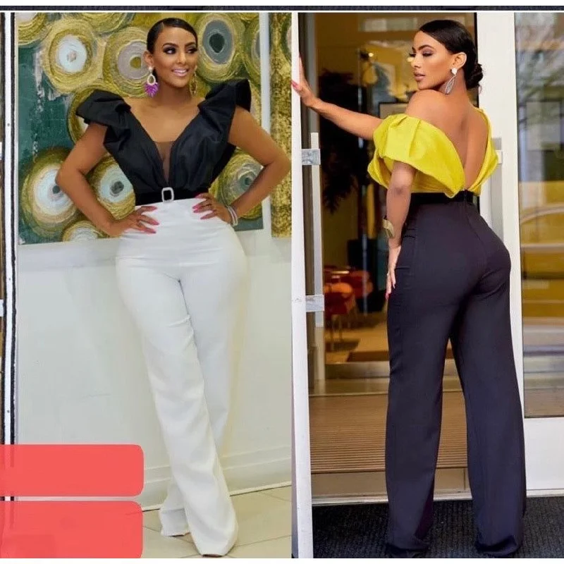 open-neck-puff-shoulder-bodycon-jumpsuit