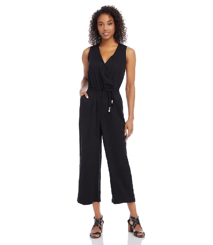 Petite Size Cropped Jumpsuit