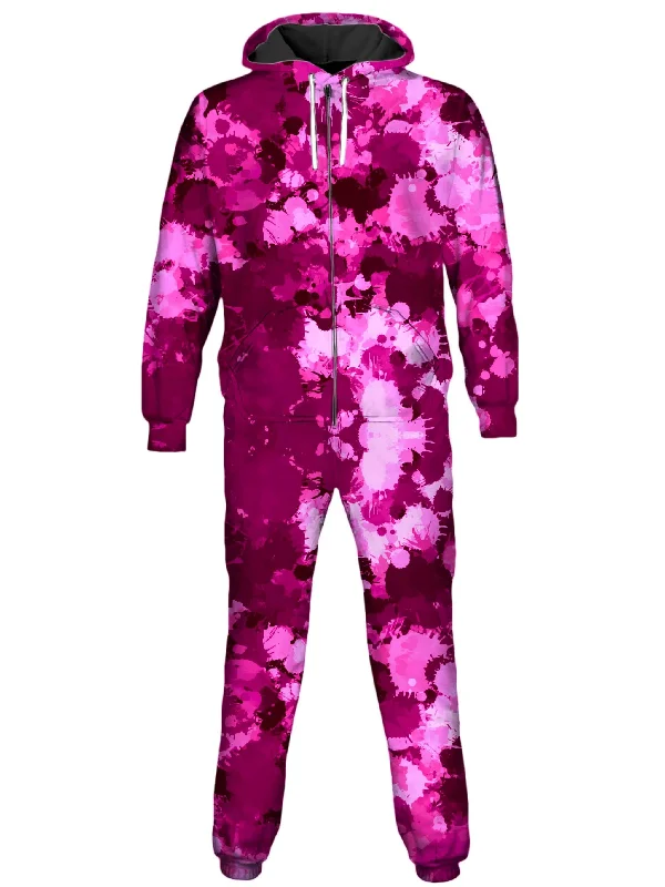 Pink Berry Paint Splatter Onesie