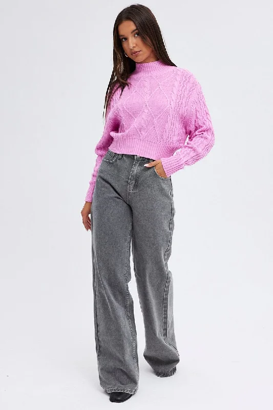 pink-knit-jumper-long-sleeve-cabled-crop-kn2736-12pb-1