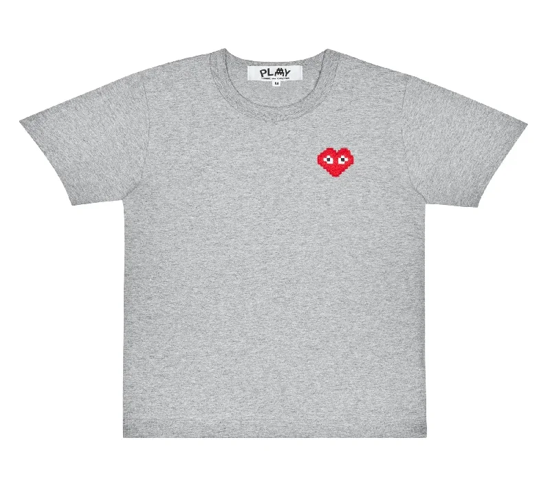 the Artist Invader Pixel Red Heart Tee Women