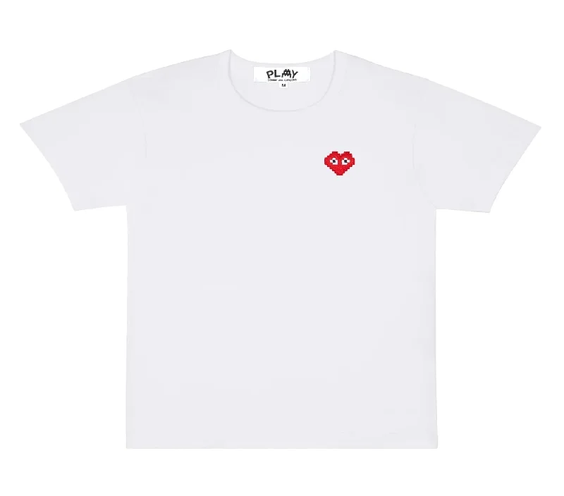 the Artist Invader Pixel Red Heart Tee Women