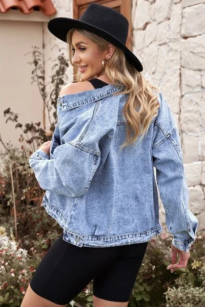 pocketed-button-up-collared-neck-denim-jacket