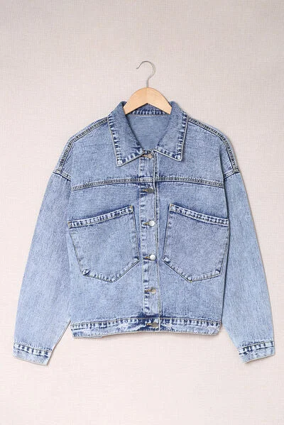 pocketed-button-up-collared-neck-denim-jacket