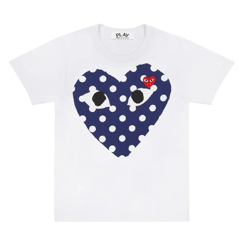 Polka Big Heart With Red Emblem Tee Women