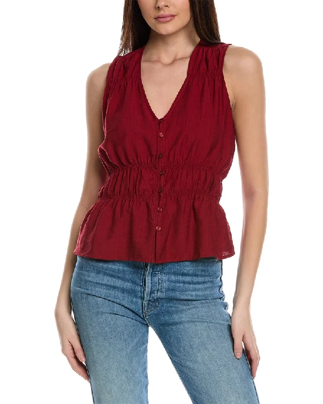 Rachel Rachel Roy Shirred Tank