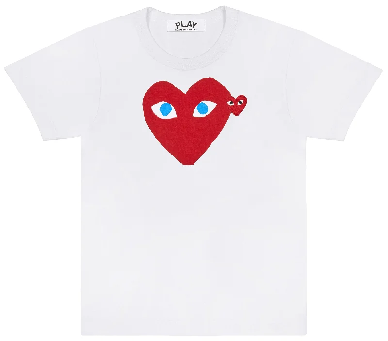 Red Heart With Blue Eyes Tee Women