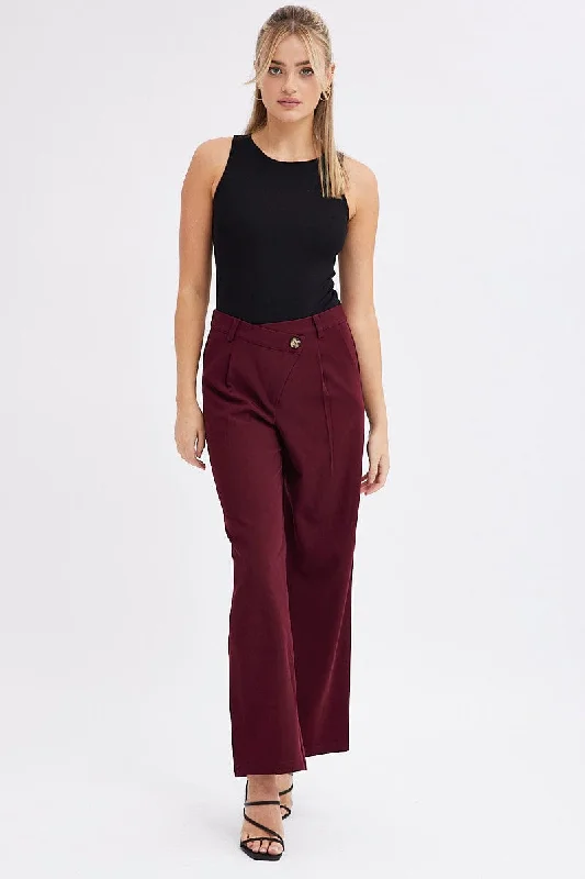 red-wide-leg-pants-low-rise-cross-over-waistband-bt2733-34pb-2