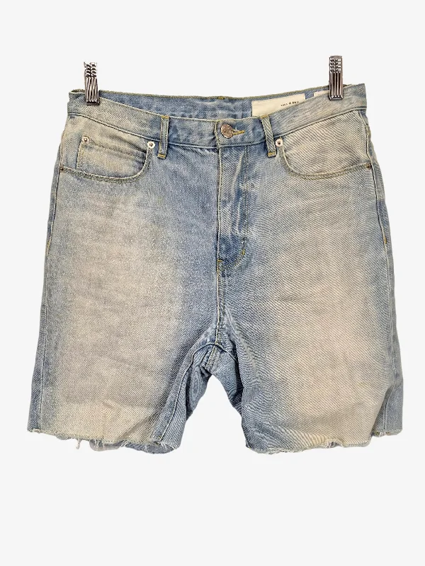 Sass & Bide Faded & Frayed Mid Thigh Shorts Size 8