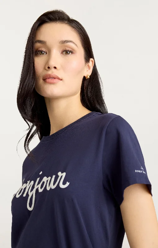 sequined-bonjour-tee-in-navy-white