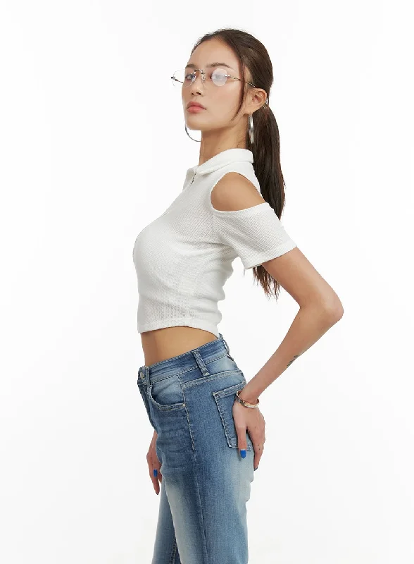 shoulder-cut-out-collar-crop-top-cy431