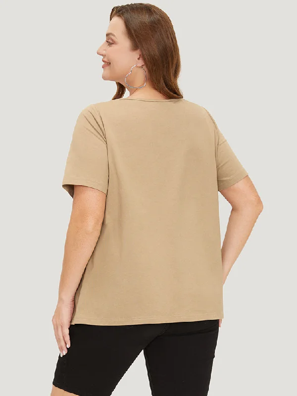 solid-scoop-neck-slightly-stretchy-regular-t-shirt