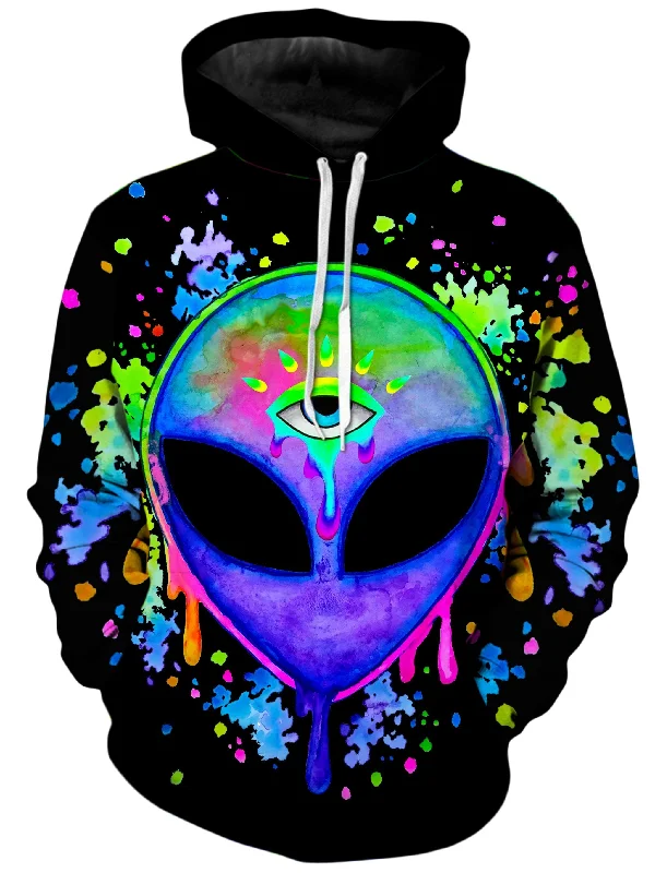 Splatter Alien Unisex Hoodie