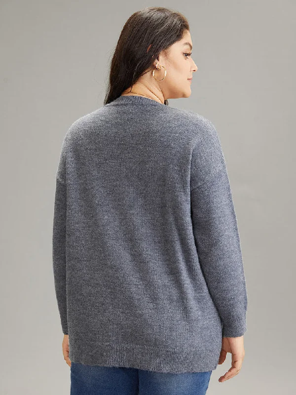 supersoft-essentials-solid-textured-crew-neck-drop-shoulder-pullover