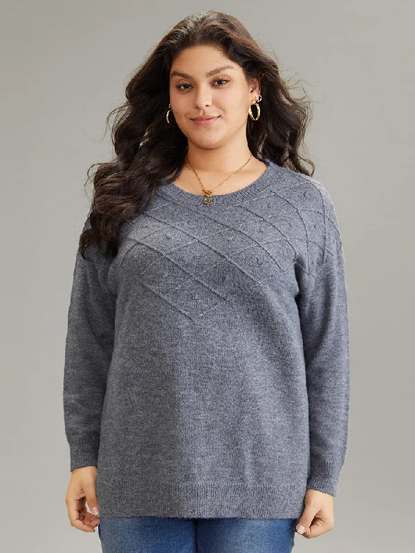 supersoft-essentials-solid-textured-crew-neck-drop-shoulder-pullover