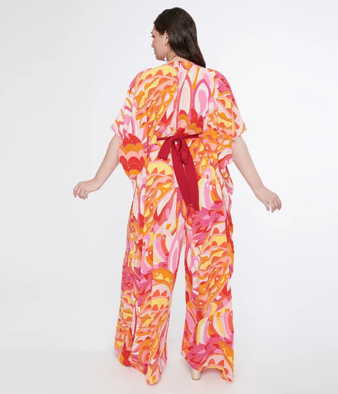 unique-vintage-plus-size-1970s-pink-orange-psychedelic-print-caftan-jumpsuit