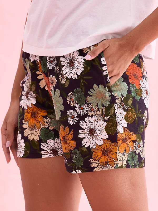 women-printed-black-cotton-knit-mid-rise-relaxed-fit-lounge-shorts